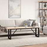  Stolić za kavu O-oblika 160x40x45cm borovina i čelik | shoptok.hr