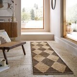 Flair Rugs Smeđa/u prirodnoj boji ručno rađena staza od mješavine jute 60x230 cm Effie Diamond – | shoptok.hr