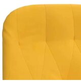  Stol za sproščanje s stolčkom gorčično rumen žamet, (20934367) | Shoptok.si