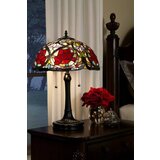 Elstead Lighting Elstead Larissa Namizna svetilka Tiffany z 2 lučkami, vintage bronasta, E27, (22099519) | Shoptok.si