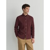Reserved Men`s shirt - burgundy Cene