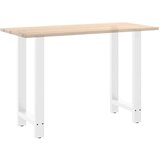  Noge za barski stol Bijele 2 kom 40 x (90-91) cm Čelik Slike