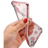  Silikonski ovitek z rožicami za Huawei P20 PRO - pink Cene
