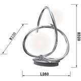Wofi 8014-207 - LED stona lampa NANCY 2x G9/3,5W/230V sjajni hrom | Eponuda.com