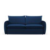 Cosmopolitan Design Tamno plava baršunasta sklopiva sofa 214 cm Vienna – Cijene