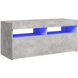vidaXL TV ormarić s LED svjetlima siva boja betona 90x35x40 cm | shoptok.hr