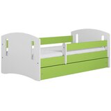 HAPPYKIDS Otroška postelja Kasper 2 140x80 brez ležišča s predalom Zelena | Shoptok.si