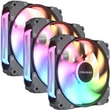 Cougar Apolar 120 ARGB (3 pcs pack) / Elite Universal Modular Fan (3pcs pack) / Black - CF-APR12HB3-RGB