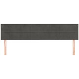  Uzglavlja tamnosiva 180x5x78/88 cm baršunasta | Eponuda.com