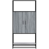  Visoka ploča siva Sonoma 68x35x139 cm Konstruirano drvo i metal | shoptok.hr