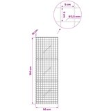  Gabion s žicom debljine 3,5 mm i mrežom 5x5 cm 50x10x150 cm | shoptok.hr