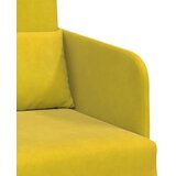 Fotelja na podu 2-u-1 Žuta 65x80x83 cm Velur | shoptok.hr