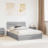  Postelja s shranjevanjem z vzglavjem Siva Sonoma 150 x 200 cm, (5000105957) | Shoptok.si