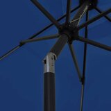  Suncobran s LED svjetlima i aluminijskom šipkom 300 cm azurni | shoptok.hr