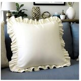 Mila Home Prevleka za blazino iz mešanice bombaža 40x40 cm Ruffled – | Shoptok.si