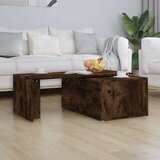  Klubska mizica dimljeni hrast 150x50x35 cm inženirski les, (20602475) | Shoptok.si