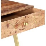 vidaXL Pisaći stol s ladicama 100 x 55 x 75 cm od masivnog drva šišama | shoptok.hr