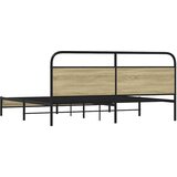  Metalni okvir kreveta bez madraca boja hrasta sonome 200x200 cm | Eponuda.com