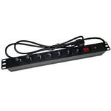 Alantec PZ071U power extension 1.8 m 7 AC outlet(s) Indoor Black
