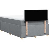  Krevet s oprugama i madrac svjetlosivi 120 x 200cm od tkanine | shoptok.hr
