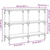  Konzolni stol boja hrasta sonome 100x29x75 cm konstruirano drvo Siva | shoptok.hr