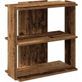 Maison Chic Knjižna omara - Knjižni regal 3-nadstropna starinski les 60x30x60 cm inž. les, (21724644) | Shoptok.si