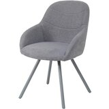 CARRYHOME stol, kovina, tekstil siva | Shoptok.si