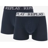 Replay 2-pack Oprijete boksarice Modra Cene