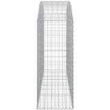  Gabionska košara s lukom 200x50x120/140 cm pocinčano željezo | shoptok.hr