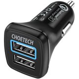 Vtech Avto polnilec Choetech C0051, 30W QC 3.0 Dual Ports (črn), (20634892) Cene