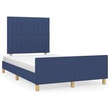  Okvir za krevet s uzglavljem plavi 120 x 200 cm od tkanine | shoptok.hr