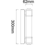 Open Design OR85280 - LED osvetljenje za ogledalo OMI LED/7W/230V 30 cm IP44 crna | Eponuda.com