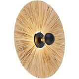 QAZQA Podeželska stenska svetilka črna z vrvjo 60 cm - Leia Cene