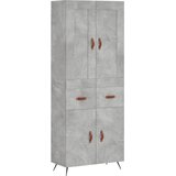  Visoka komoda siva betona 69,5x34x180 cm od konstruiranog drva Slike