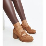 Gemre Brown block heels Aludra | Shoptok.si