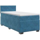  Boxspring krevet s madracem Tamno plava 90 x 200 cm Baršun | shoptok.hr