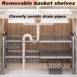 VIWAVEE raztegljiv organizator pod koritom 53–83 cm | Shoptok.si