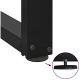  noge kavne mizice t-oblika 2 kosa črna 30x25x(30-31) cm jeklo | Shoptok.si