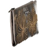 Desigual ženski veliki novčanik s cvjetnim vezom čokoladno smeđi | shoptok.hr