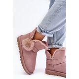 Boto Pink Women's Suede Snow Boots with Cutouts Eraclio | Shoptok.si