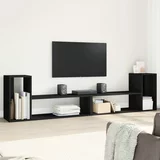 vidaXL TV omarica 2 kosa črna 100x30x50 cm inženirski les
