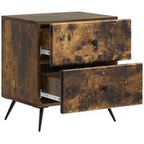  Noćni ormar s ladicama 2 pcs Dimljeni hrast 43 x 34 5 x 47 5 cm | shoptok.hr
