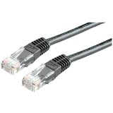 Roline 21.15.0565 RJ45 omrežni kabel\, patch kabel cat 5e u/utp 5.00 m črna 1 kos, (20420467) | Shoptok.si