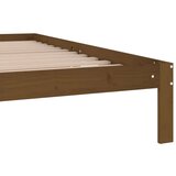  Posteljni okvir medeno rjav iz trdne borovine 200x200 cm, (20647730) | Shoptok.si