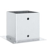  Postolja za stupove kvadratna 4 kom 141x141 mm pocinčani čelik | Eponuda.com