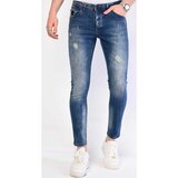 Local Fanatic Kavbojke slim 134410377 Modra cene