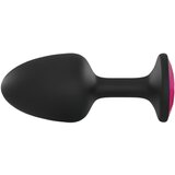 Dorcel Geisha Plug Ruby L - analni dildo od ružičastog kamena (crni) | shoptok.hr