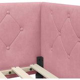  Kutni okvir kreveta Ružičasta 80 x 200 cm Baršun | shoptok.hr
