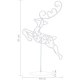 vidaXL Akrilni božićni sob sa saonicama 260 x 21 x 87 cm plavi | shoptok.hr