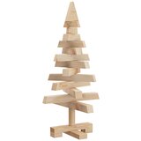 vidaXL Božićna drvca s stalakom Prirodna 60 cm Masivna borovina | shoptok.hr